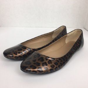 J. Crew Leopard Print Leather Flat